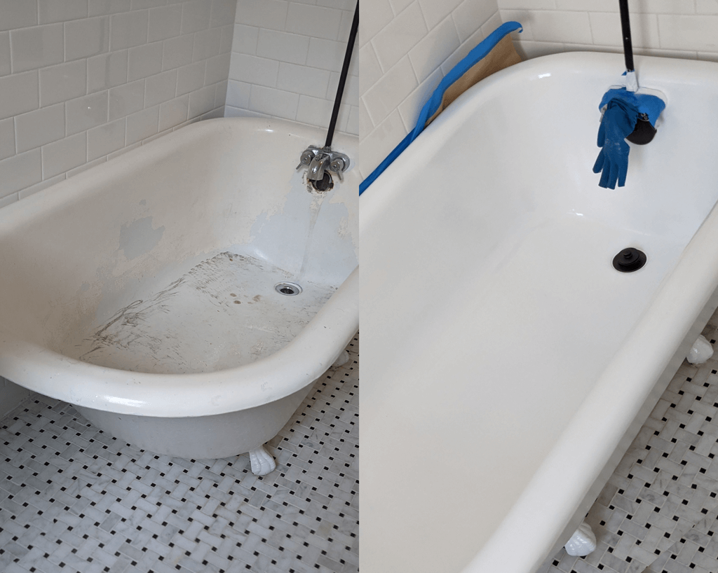 Clawfoot Tub Refinishing & Reglazing Services in Baltimore, Nottingham, MD and Washington, DC