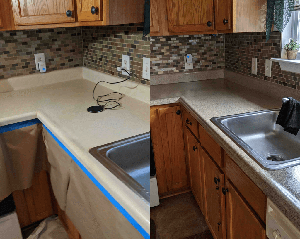 Freshly coated Kitchen sink by Tub Coaters